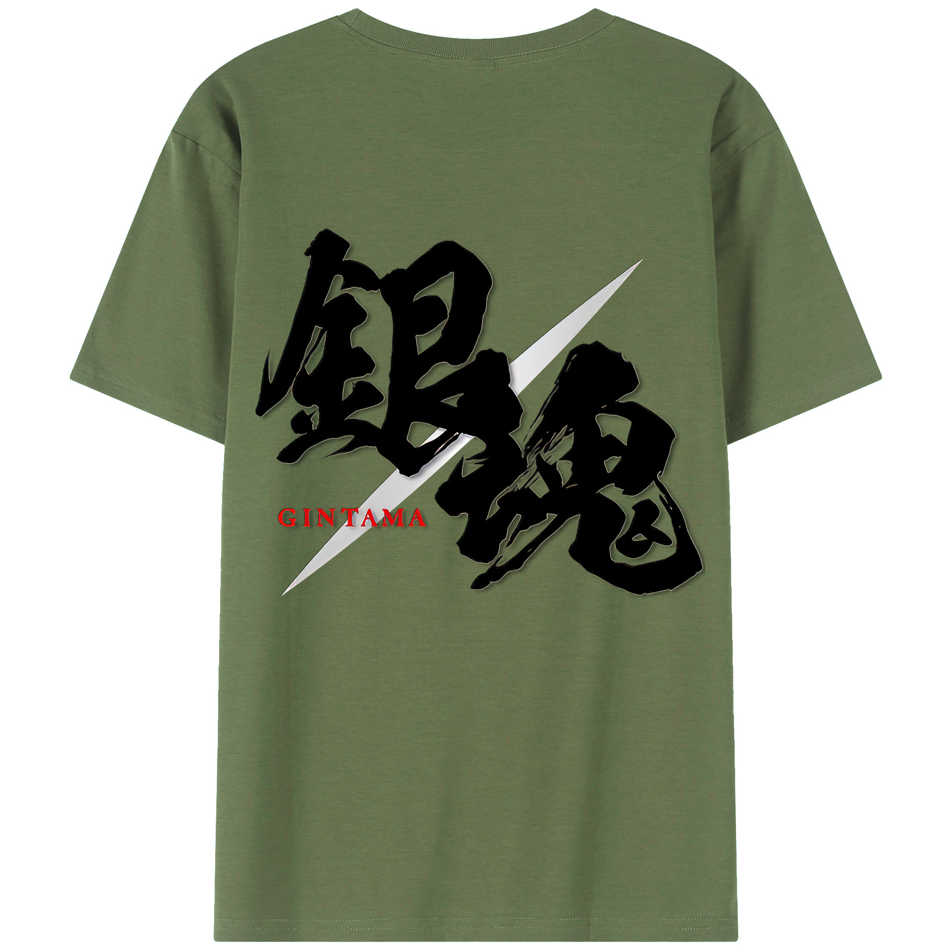 （画像用） ぎんたま 坂田銀時（さかたぎんとき） 神楽 志村新八（しむら しんぱち） GINTAMA Sakata Gintoki Kagura Shimura Shinpachi 綿100％ メンズ半袖Tシャツ（バックプリント） 通気性